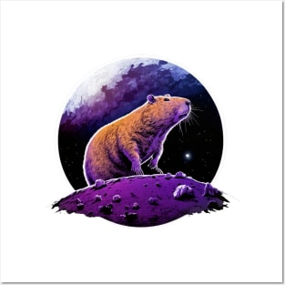 Explorer Capybara Posters and Art